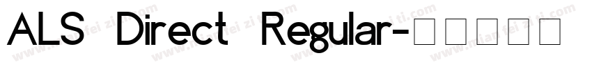 ALS Direct Regular字体转换